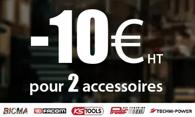 - 10 euros pour 2 accessoires