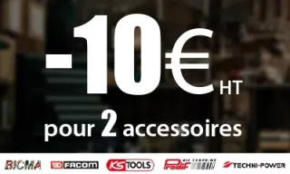 - 10 euros pour 2 accessoires