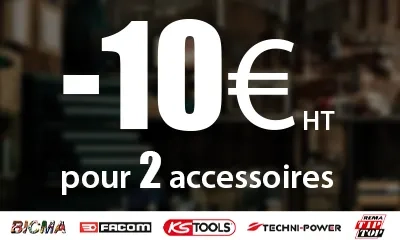 - 10 euros pour 2 accessoires