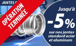 Jantes poids lourds à prix barrés