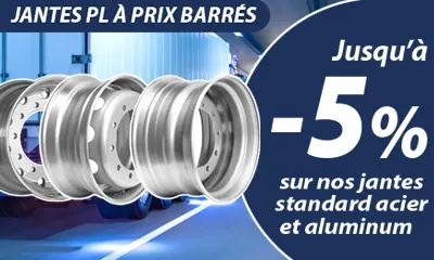 Jantes poids lourds à prix barrés