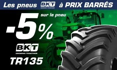 Les pneus BKT TR135 à prix barrés
