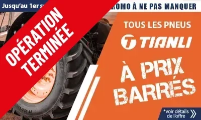 Pneus Agricoles Tianli à prix barrés 2025