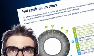 Page de raccourcis pratique pour tout savoir sur les pneus !