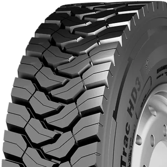Pneu poids lourd essieu moteur CONTINENTAL 13R22.5 18PR CONTI CROSS TRAC HD 3 3PMSF TL