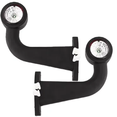 KIT 2 feux de gabarit FT-009F coudés FRISTOM - blanc et rouge