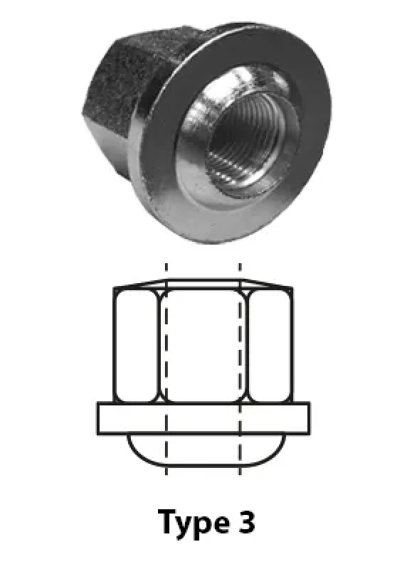 Écrous M16x1.5 (type 2) sachet de 5 (REF 431401601)