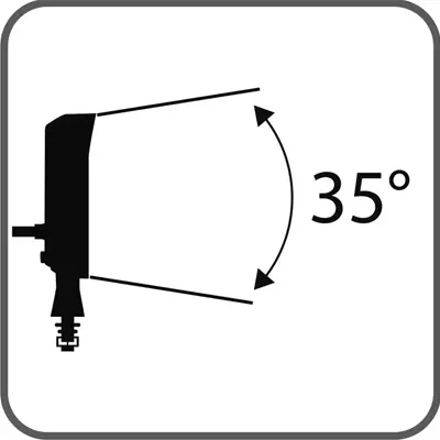 Phare de travail rectangle - 6 LEDs 18W 1000 lumens - angle de diffusion 35°