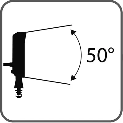 Phare de travail rectangle - 6 LEDs 18W 1400 lumens - angle de diffusion 50°