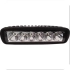 Phare de travail rectangle - 6 LEDs 18W 1400 lumens - angle de diffusion 50°