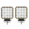 KIT 2 PHARES CARRES 16 LEDS 20W