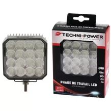 KIT PHARE CARRE 16 LEDS ET PROTECTION