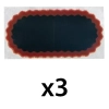 RUSTINE OVALE n.7 KIT x3