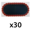 RUSTINE OVALE n.7 KIT x30