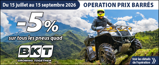 Prix barrés BKT QUAD 2026