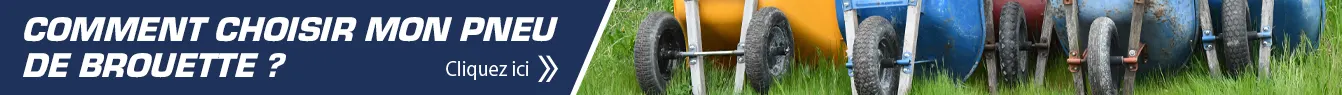 Bandeau de lien vers l'article comment choisir et changer mon pneu de brouette