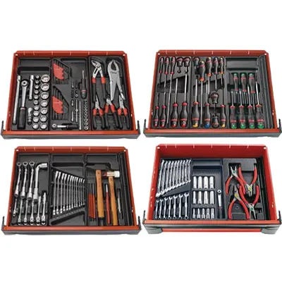 KIT 169 outils FACOM séparés en 12 modules pour servante