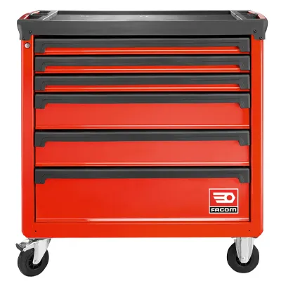 Servante mobile d'atelier M4 vide FACOM avec 6 tiroirs - L.964 x p.546 x h.972 mm