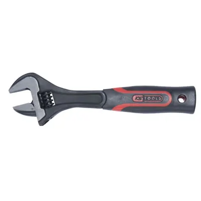 Clé à molette KS TOOLS avec manche bi-matière - L. 8 pouces / 200mm - ouverture max 23mm