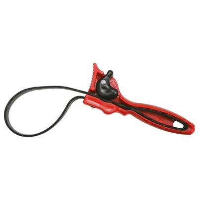 Clé à sangle KS TOOLS en caoutchouc antidérapant - sangle L.670mm - clé L.190mm - d.110mm
