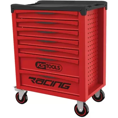 KIT complet servante mobile d'atelier RACING KS TOOLS avec 7 tiroirs - contient 241 outils séparés en 11 modules