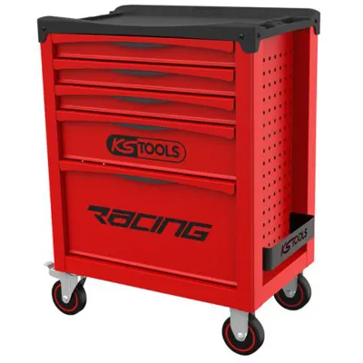 Servante mobile d'atelier RACING vide KS TOOLS avec 5 tiroirs - L.720 x l.460 x h.975 mm