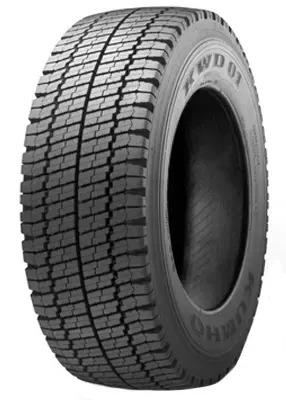 Pneu poids lourd essieu moteur KUMHO 315/80R22.5 154M WD01 3PMSF TL