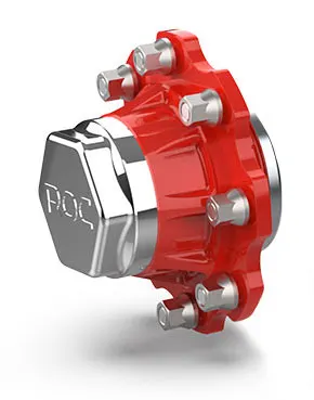 Moyeu complet sans freins carré de 50mm 5 goujons type F ROV (REF 541106002)