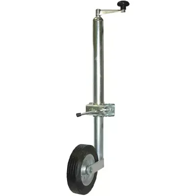 Roue jockey avec bride - d. tube 50 à 60 mm - d. roue 250x80 mm - capacité 400kg