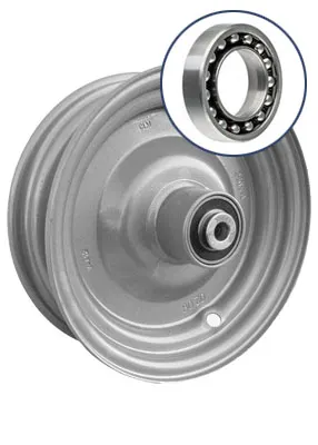 Jante à moyeu incorporé avec roulements à billes 3.00x8 35/68 GRIS