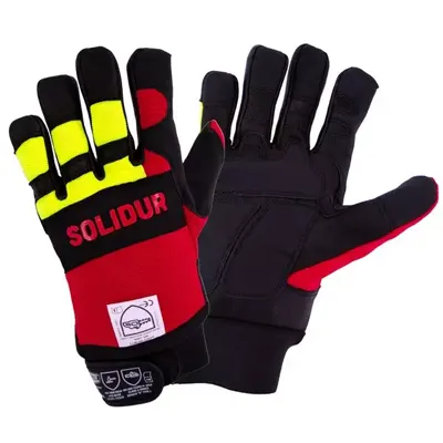 Gants tronçonneuse SOLIDUR protection des deux mains - taille 8
